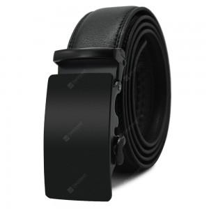 Automatic Buckle Cowhide Leather Business Belt