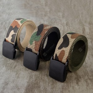 Classic Camouflage Smooth Bucket Weave Belt